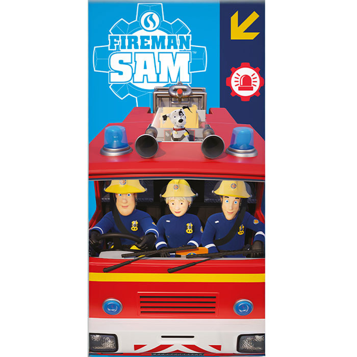 Fireman Sam Jupiter badhandduk, strandhandduk 70x140 cm