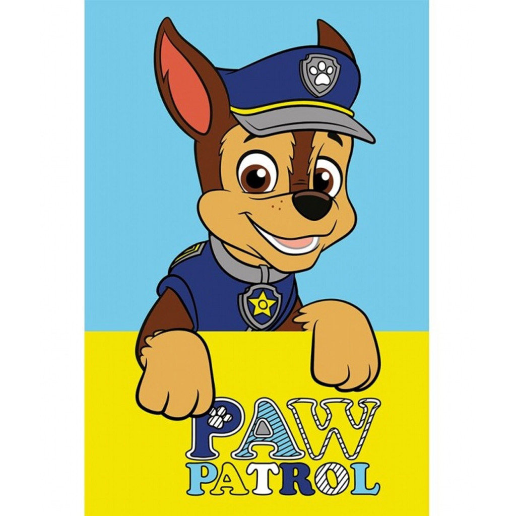 Paw Patrol Chase handduk, ansiktshandduk 30x50 cm