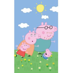 Greta gris familjehandduk, ansiktshandduk 30x50 cm