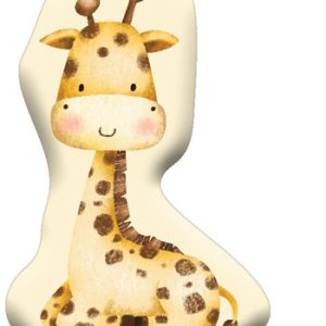 Giraff Gul dekorativ kudde 40x27 cm Sammet
