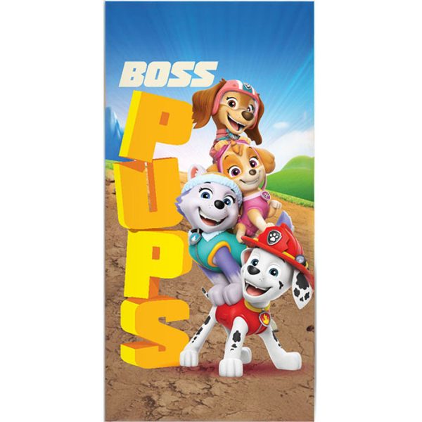 Paw Patrol Boss Pups badhandduk, strandhandduk 70x140 cm
