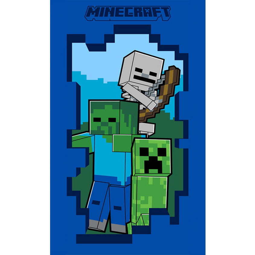 Minecraft Beware handduk, ansiktshandduk 30x50 cm
