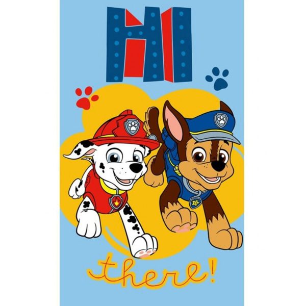 Paw Patrol Hi There handduk, ansiktshandduk 30x50 cm