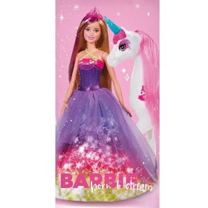 Barbie Born to Dream badhandduk, strandhandduk 70x140 cm