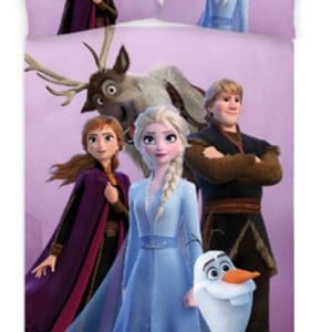 Disney Frozen vänskaps påslakan för barn 100×140 cm, 40×45 cm