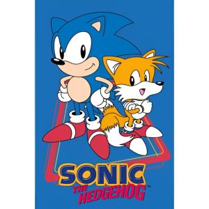Sonic the Hedgehog Tails hand- och ansiktshandduk 30x50 cm