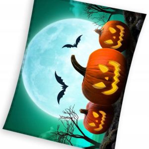 Halloween månskensfilt i coral fleece 150x200 cm