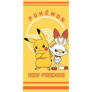 Pokémon New Friends badhandduk, strandhandduk 70x140 cm