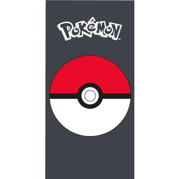 Pokémon Pokeball badhandduk, strandhandduk 70x140 cm