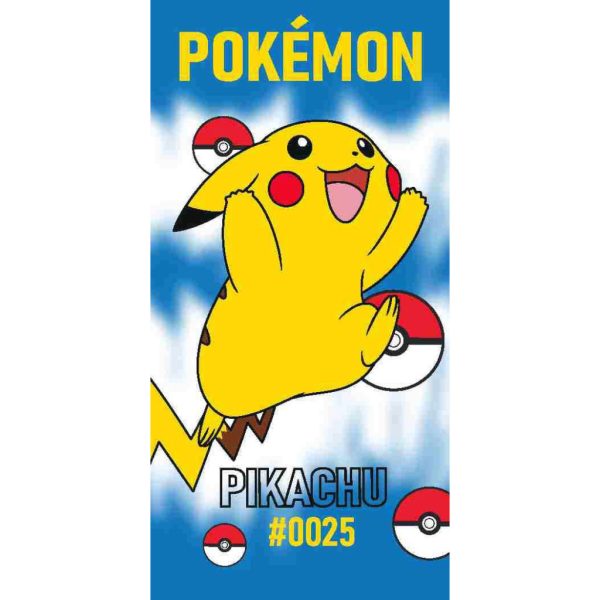 Pokémon 0025 badhandduk, strandhandduk 70x140 cm