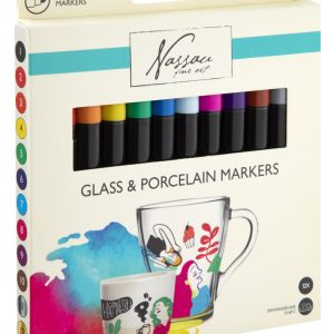 Colour Nassau glas- och porslinspennor set om 12