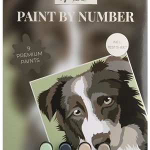 Hund måla efter nummer kit A4