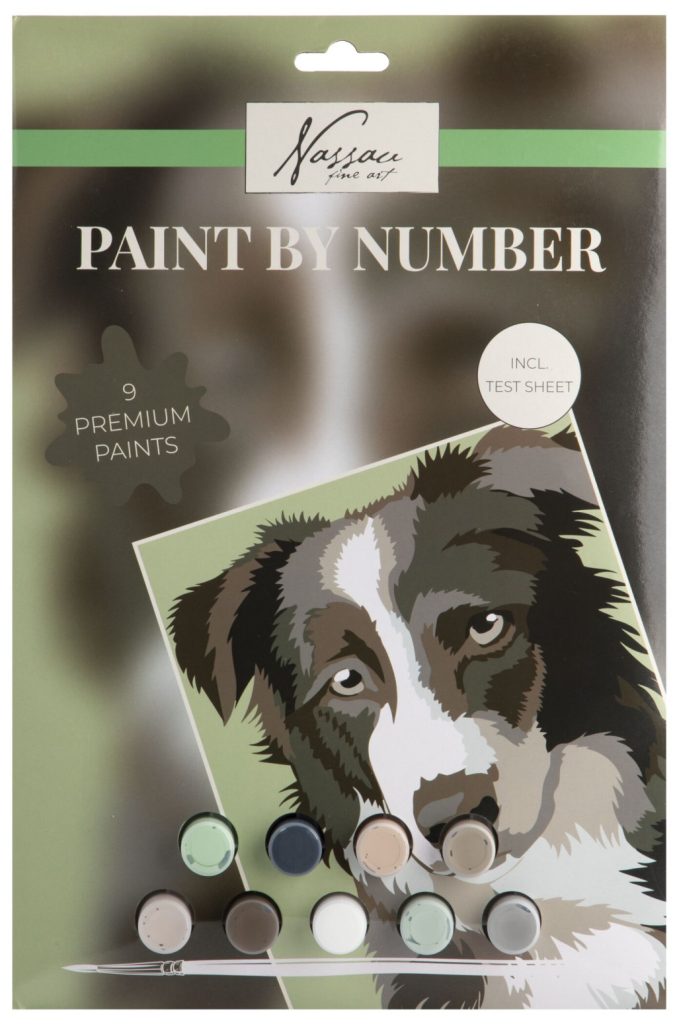 Hund måla efter nummer kit A4