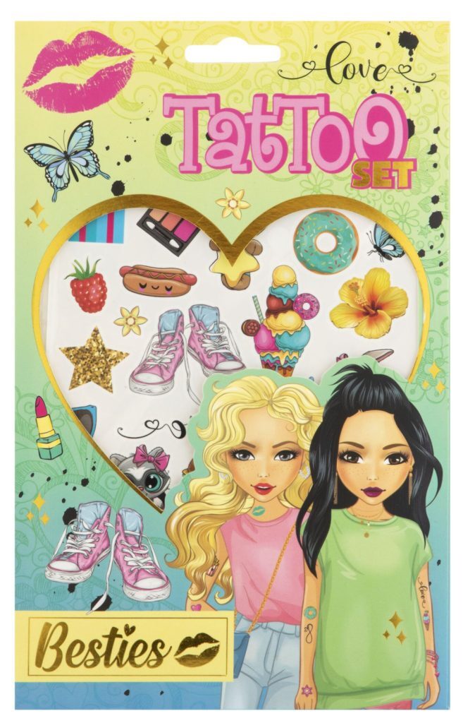 Colour Besties Love Girly Tatuering Set 2 Ark