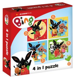Bing 4 i 1 pussel 18x18 cm