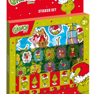 The Grinch Dr Seuss klistermärkesset 17x24 cm