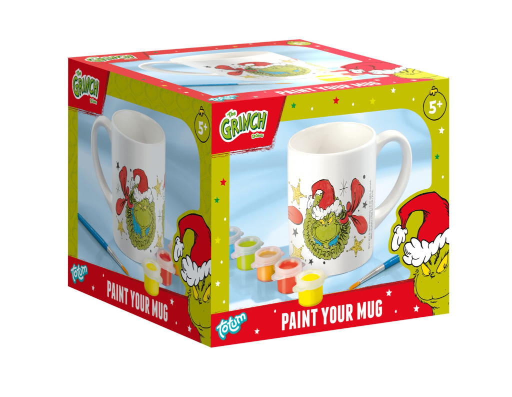 The Grinch målarbar porslinsmugg 235 ml i presentförpackning