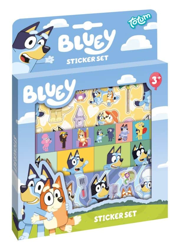 Bluey klistermärkesset hem