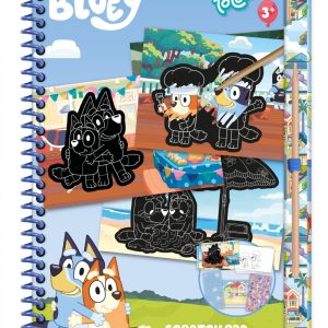 Bluey skrapkonstset och aktivitetskit 24x19 cm