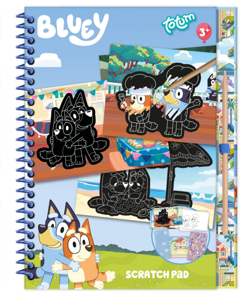 Bluey skrapkonstset och aktivitetskit 24x19 cm