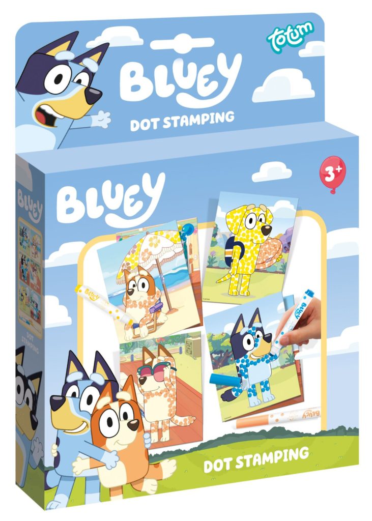 Bluey Kreativt Stämpelset med Prickar 18x25 cm