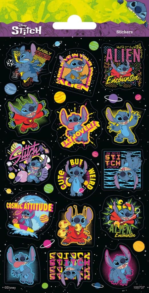 Disney Lilo och Stitch glitterklistermärkeset