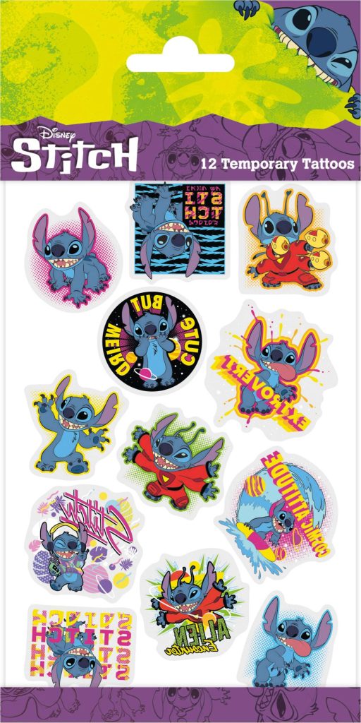 Disney Lilo & Stitch Tillfälliga Tatueringar – 12-pack