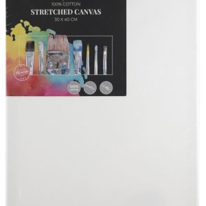 Målarcanvas med Träram 30 × 40 cm – 100 % Bomull