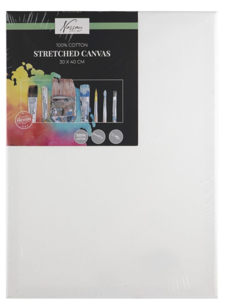 Målarcanvas med Träram 30 × 40 cm – 100 % Bomull