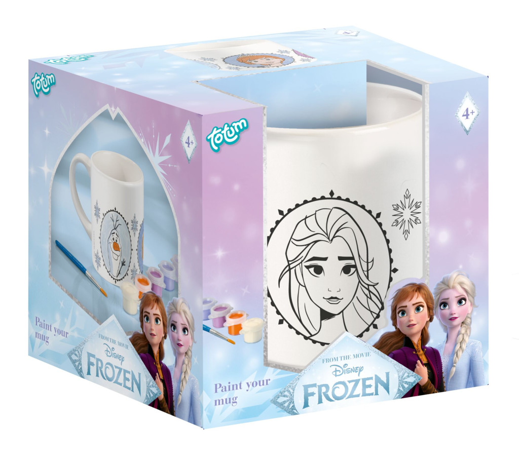 Disney Frozen målningsbar porslinsmugg 235 ml med presentförpackning