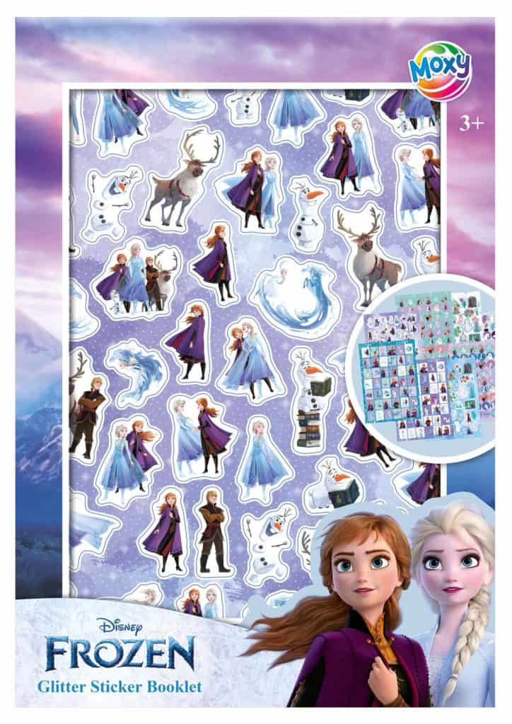 Disney Frozen äventyr glittrig klisterbok