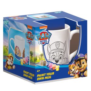 Paw Patrol målarbar porslinsmugg 235 ml i presentförpackning