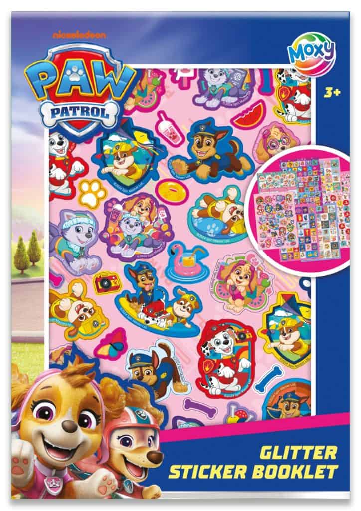 Paw Patrol Puppy Love klistermärkesbok med glitter