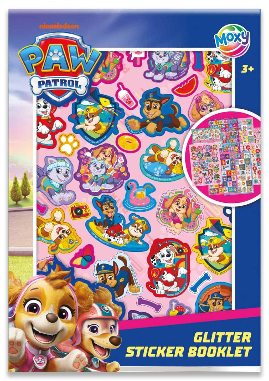 Paw Patrol Puppy Love klistermärkesbok med glitter