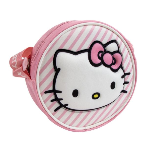 Hello Kitty 3D-axelväska med ansikte 13x13 cm