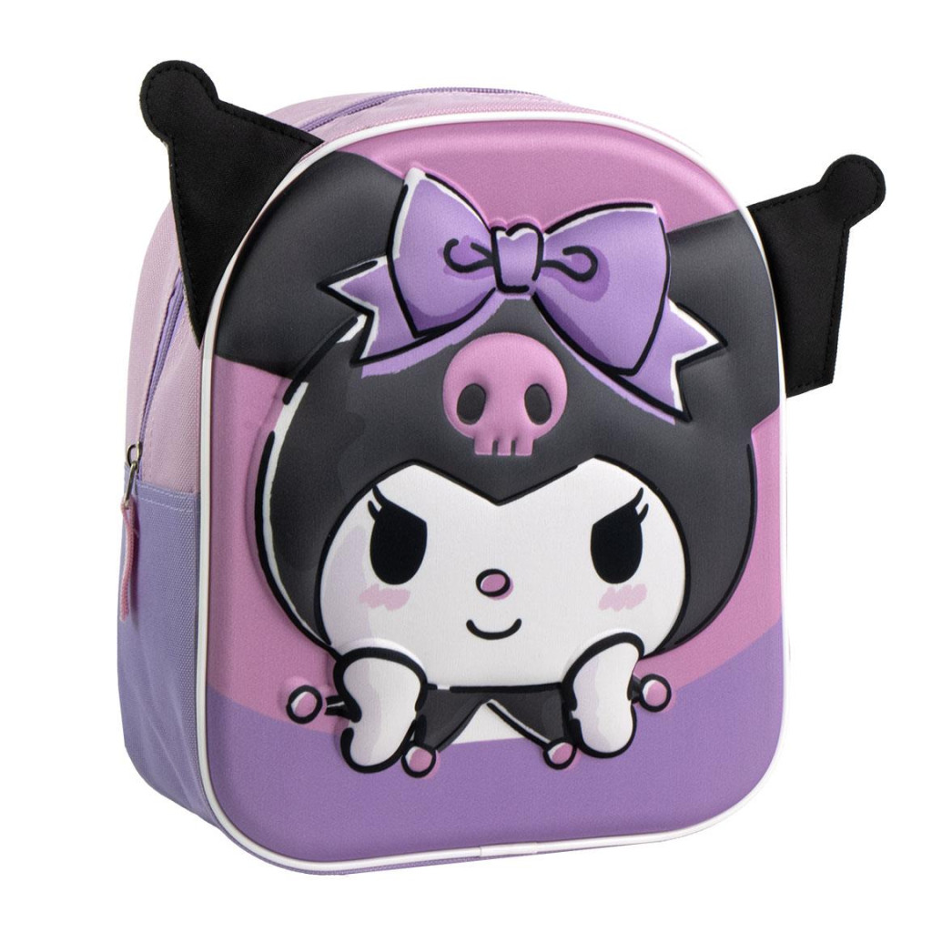 Hello Kitty Kuromi 3D ryggsäck, väska 31 cm