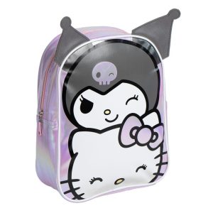 Hello Kitty Kuromi holografisk ryggsäck, väska 32 cm