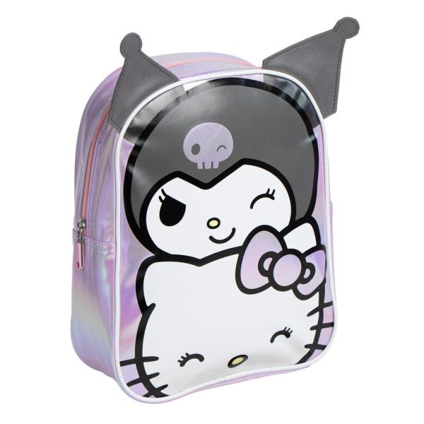 Hello Kitty Kuromi holografisk ryggsäck, 32 cm