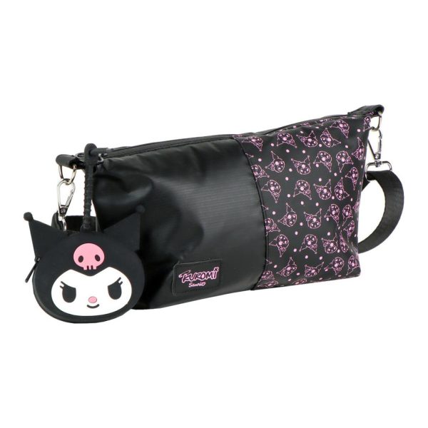 Hello Kitty Black Kuromi axelväska med plånbok 27 cm