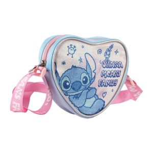 Disney Lilo and Stitch Ohana glittrig axelväska