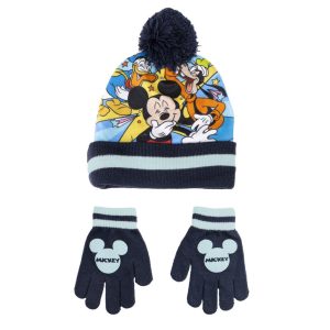 Disney Mickey barnmössa och vantar set