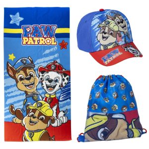 Paw Patrol Buddies handduk, gympåse och keps set