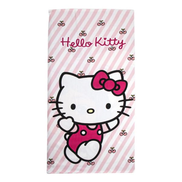 Hello Kitty Cherry badhandduk, strandhandduk 70x140 cm