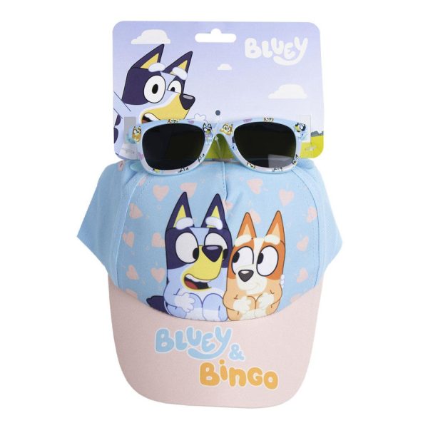Bluey Bingo solglasögon och keps set