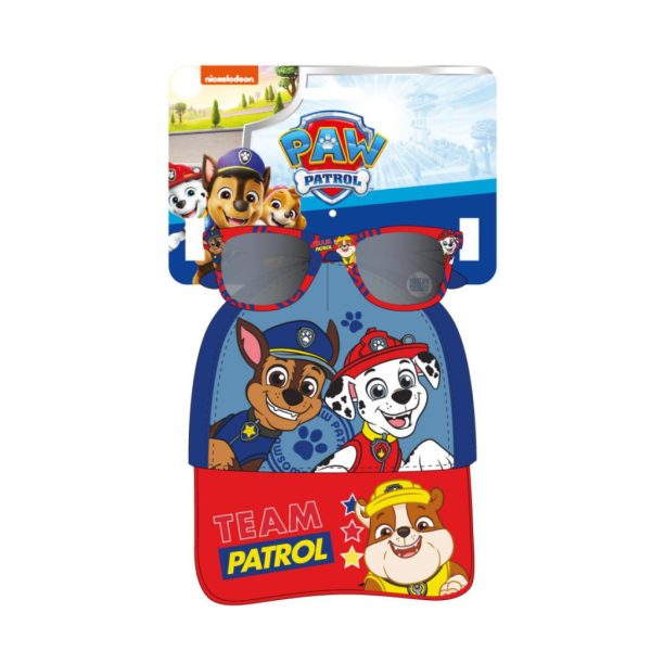 Paw Patrol Keps & Solglasögon Set Barn 53 cm – UV-Skydd, Blå Baseballkeps med Solglasögon, Perfekt för Sommar