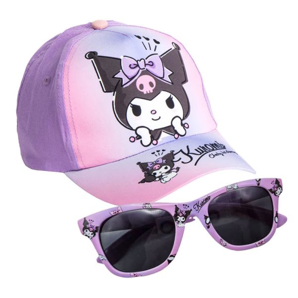 Hello Kitty Kuromi solglasögon och keps set