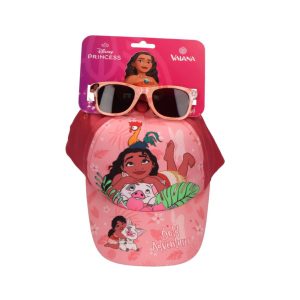 Vaiana Keps & Solglasögon Set – UV-skydd 53 cm Rosa
