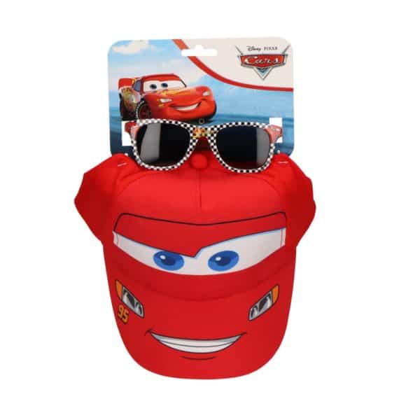 Disney Cars solglasögon och keps set Red Smile