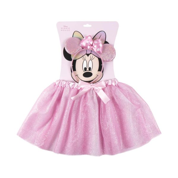Disney Minnie rosa kjol och diadem set för barn