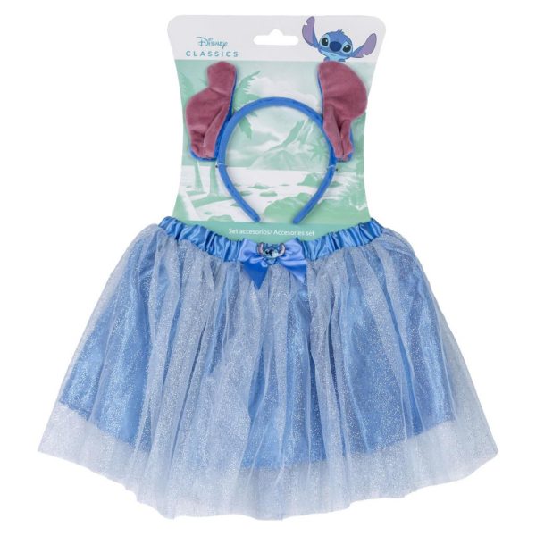 Disney Lilo and Stitch glittrig kjol och hårband set för barn